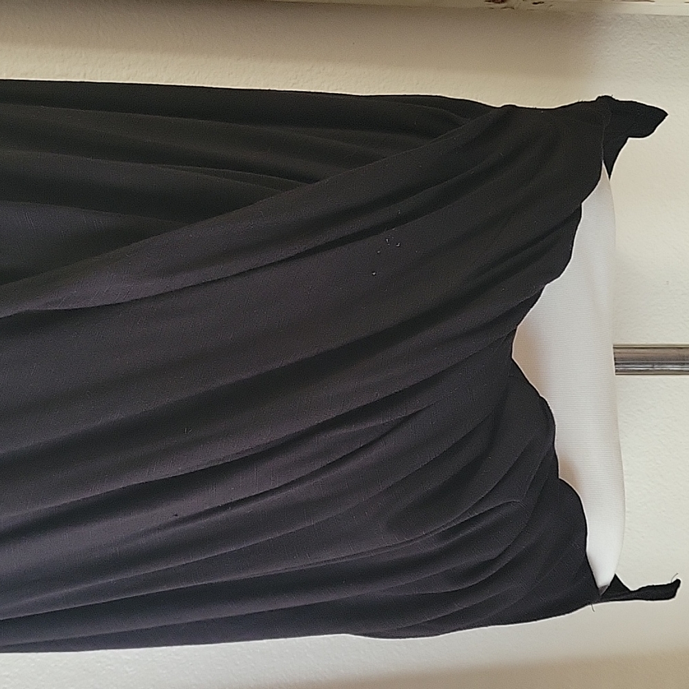 Anthropologie Akemi + Kin black sleeveless drape front blouse women's size small - Picture 5 of 13